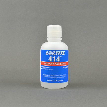 漢高樂泰 Super Bonder 414 塑料和乙烯基瞬干膠 透明 1磅 瓶裝